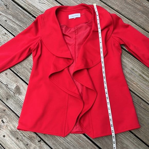 Calvin Klein draped ruffled blazer SP - Picture 9 of 9